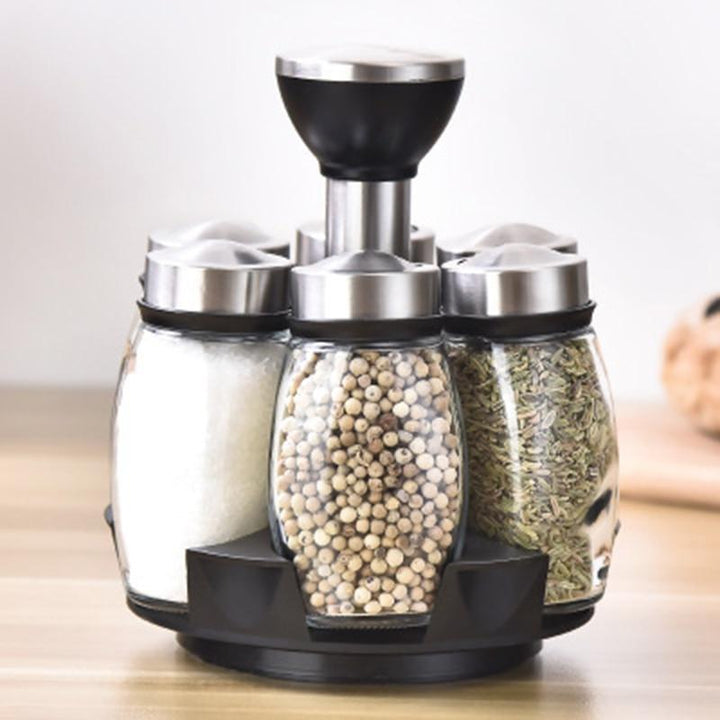 Rotating Glass Seasoning Jars | Stornfield