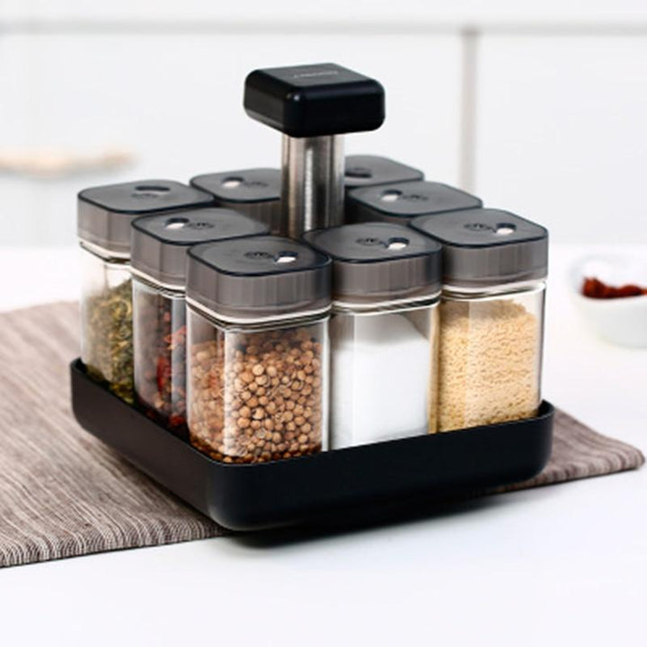 Rotating Glass Seasoning Jars | Stornfield