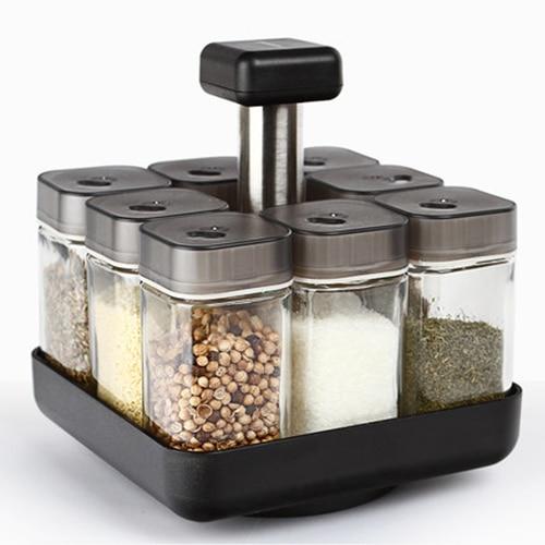 Rotating Glass Seasoning Jars | Stornfield