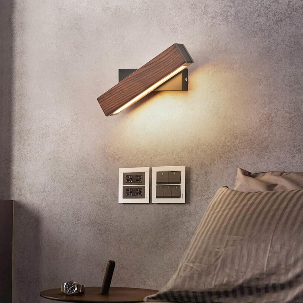 Stornfield | Lampe Murale LED en Bois Rotative - Jasper