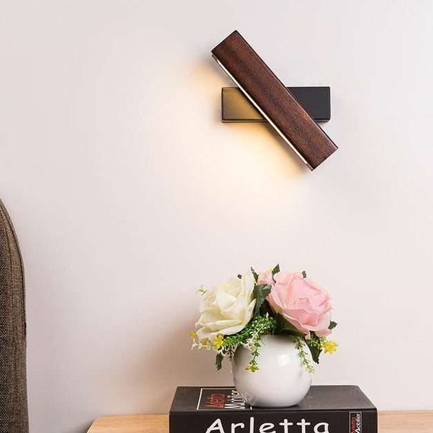 Stornfield | Lampe Murale LED en Bois Rotative - Jasper