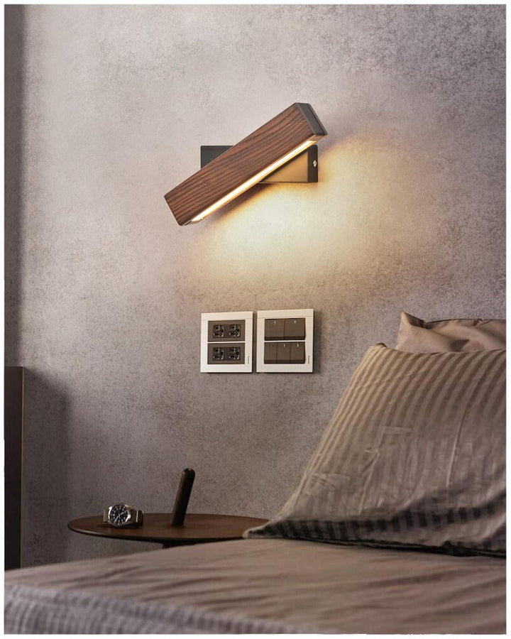 Stornfield | Lampe Murale LED en Bois Rotative - Jasper