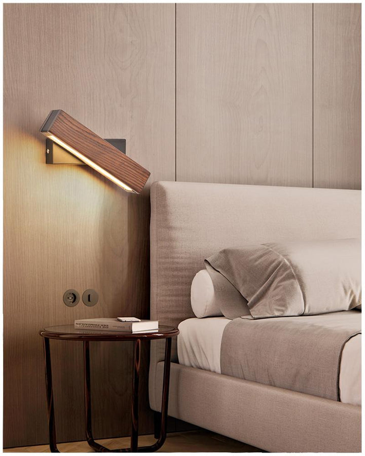 Stornfield | Lampe Murale LED en Bois Rotative - Jasper