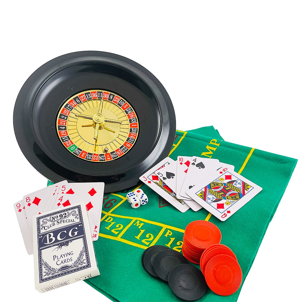 5-in-1-Casino game package (Roulette, Poker, Blackjack, Craps, Poker, dice) | Stornfield