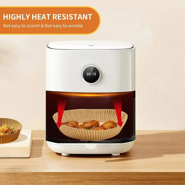 Round Air Fryer Paper Disposable Non-Stick Baking Papers Microwavable | Stornfield