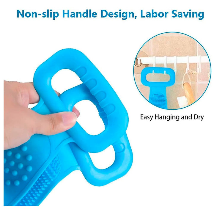 Back scrubber / bath brush - double-sided silicone | Stornfield