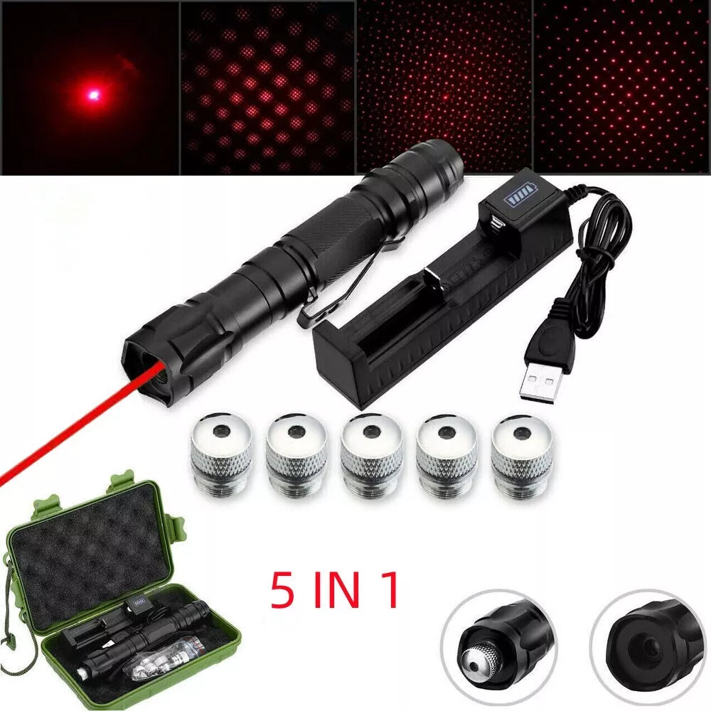 Stornfield | Laser Pointer Rechargeable Red Multipurpose Torch Set