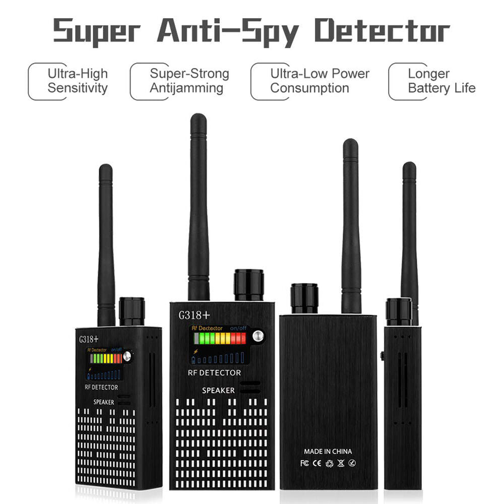 Stornfield | PrivacyGuard Detecto – RF Signal and Camera Detector with Laser Function and Alarm