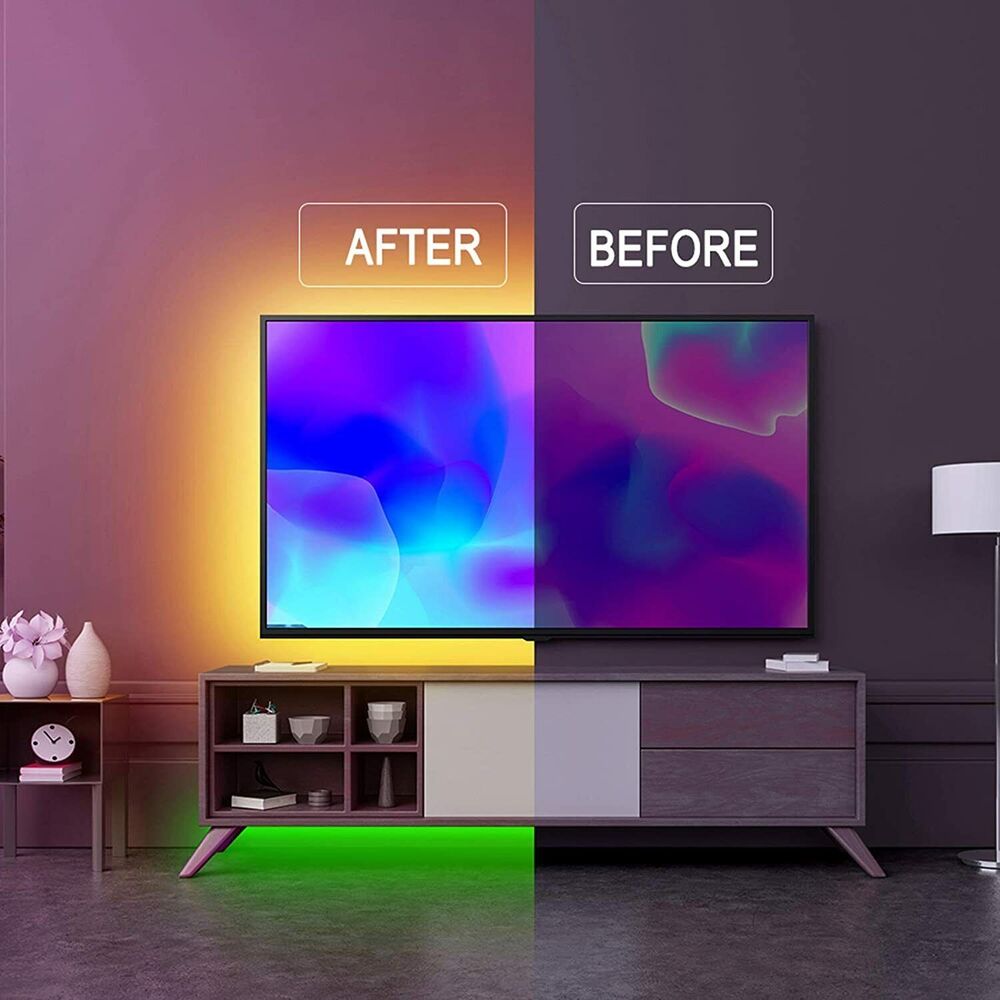 Stornfield | Bande lumineuse LED, 30 m, 15 m, Synchronisation musicale, Bluetooth, 5050, lumière ambiante RGB avec télécommande