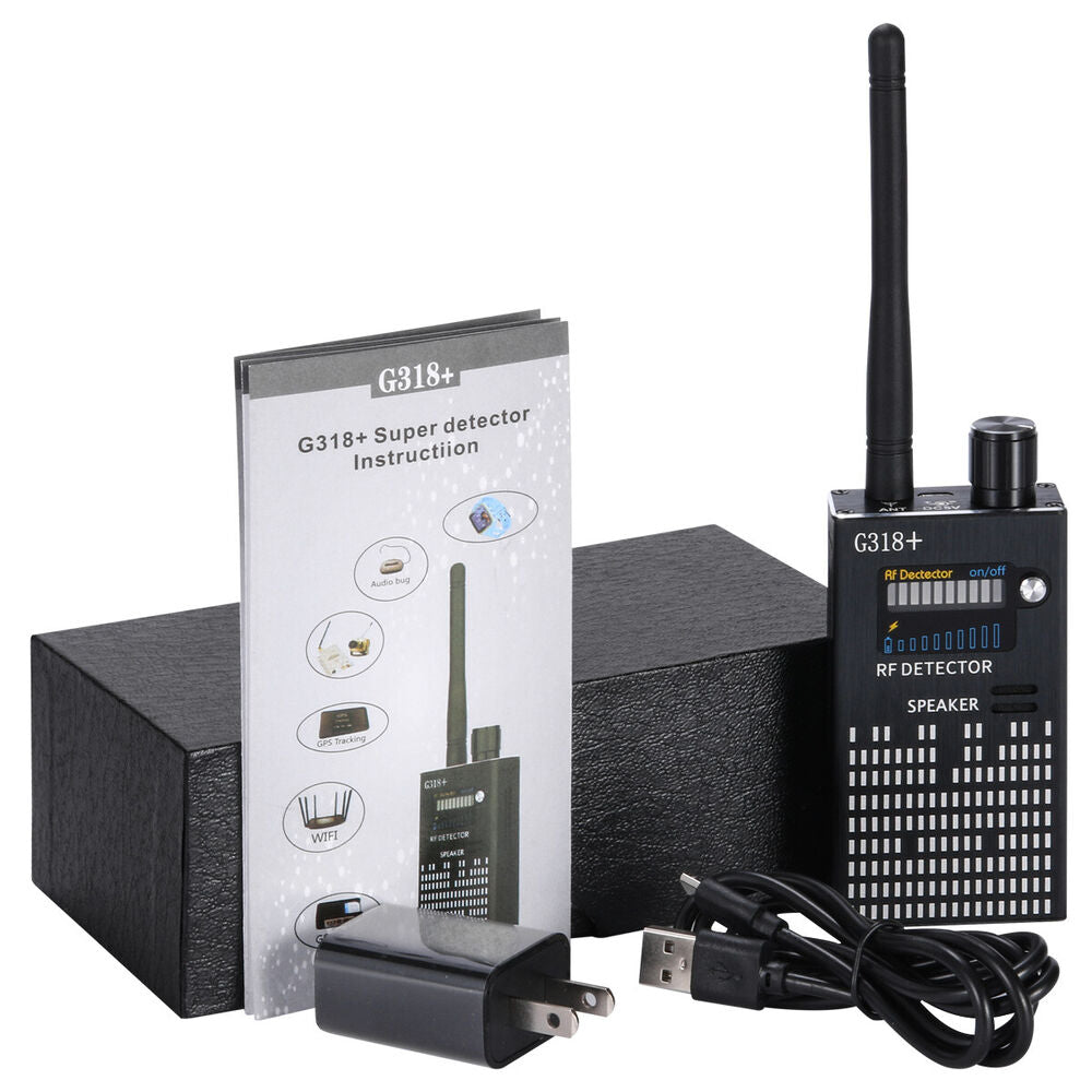Stornfield | PrivacyGuard Detecto – RF Signal and Camera Detector with Laser Function and Alarm