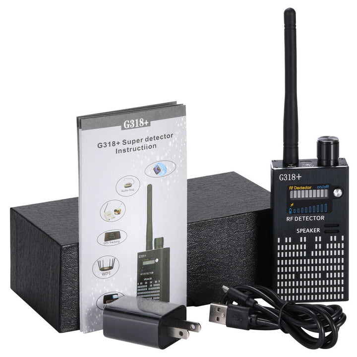 Stornfield | PrivacyGuard Detecto – RF Signal and Camera Detector with Laser Function and Alarm