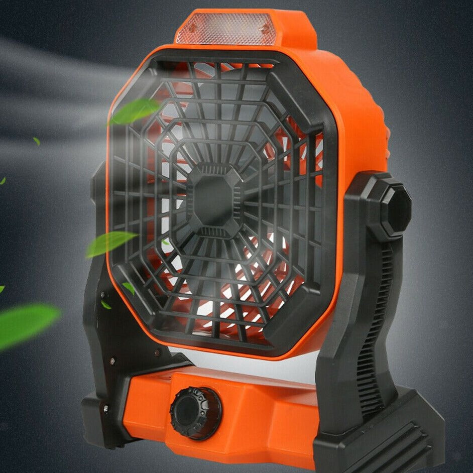 Portable Solar Powered Rechargeable Camping Tent Fan | Stornfield