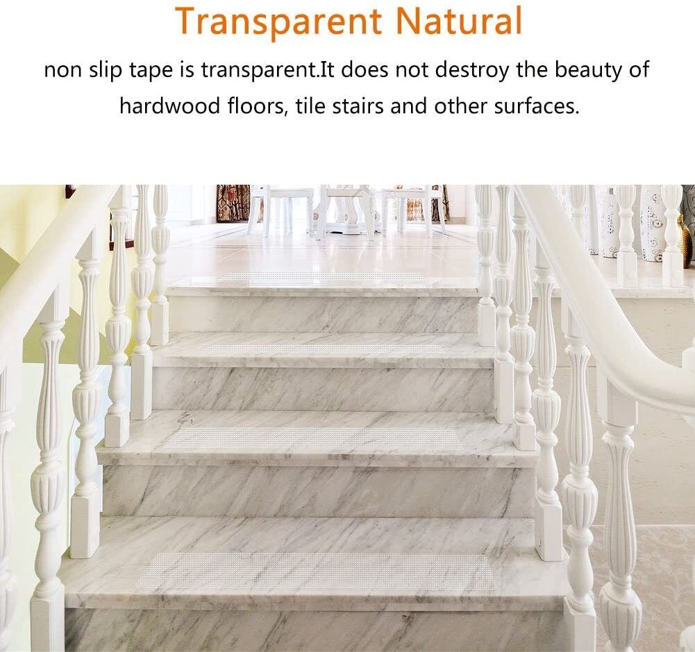 Stair Treads Non-Slip Strips for Indoors Clear Safety Anti Slip Step Grip Tape Stornfield