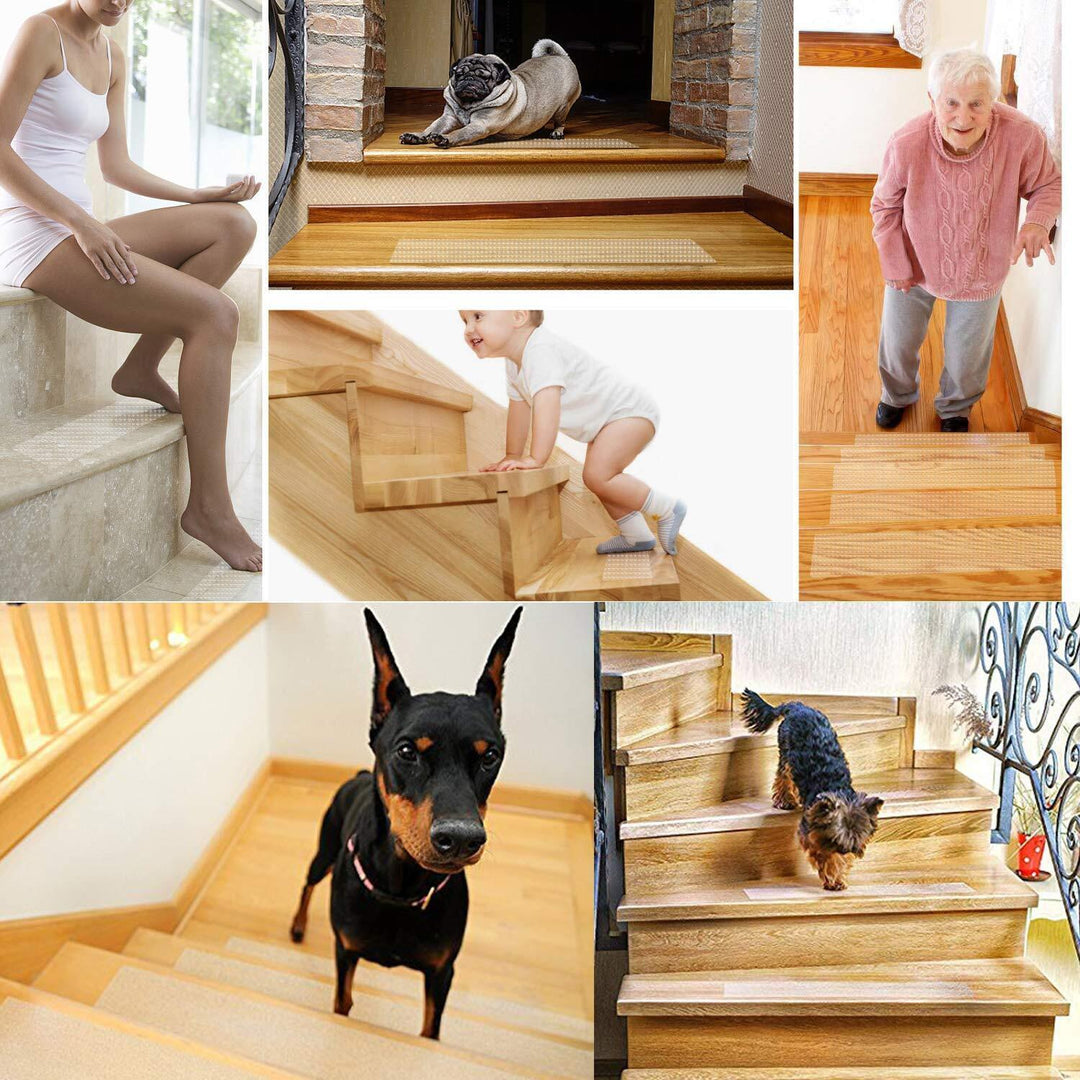 Stair Treads Non-Slip Strips for Indoors Clear Safety Anti Slip Step Grip Tape Stornfield