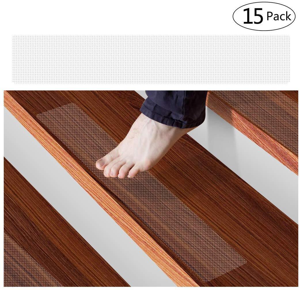 Stair Treads Non-Slip Strips for Indoors Clear Safety Anti Slip Step Grip Tape Stornfield
