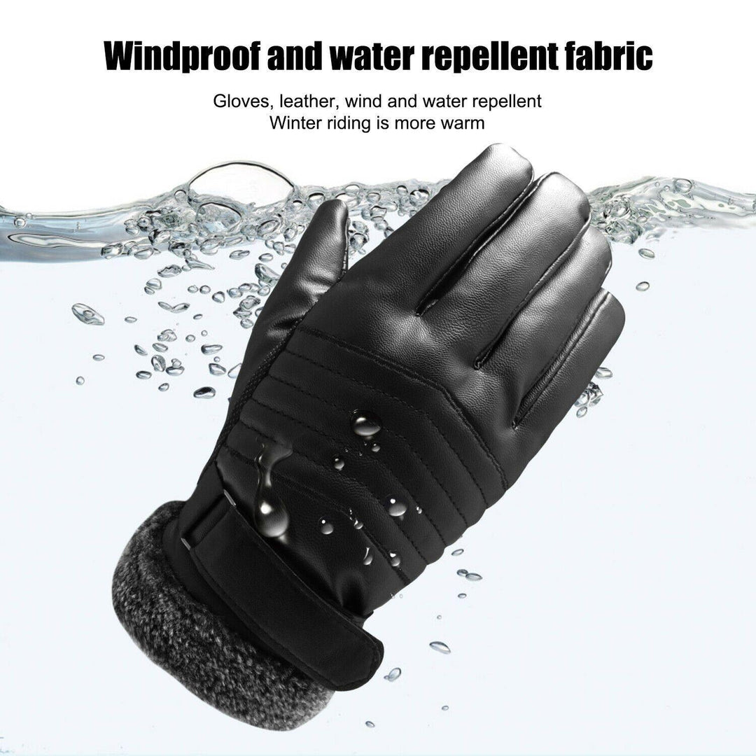 Stornfield | Gants de ski en cuir imperméables et chauds -30℃ pour l'hiver | Compatible avec les écrans tactiles