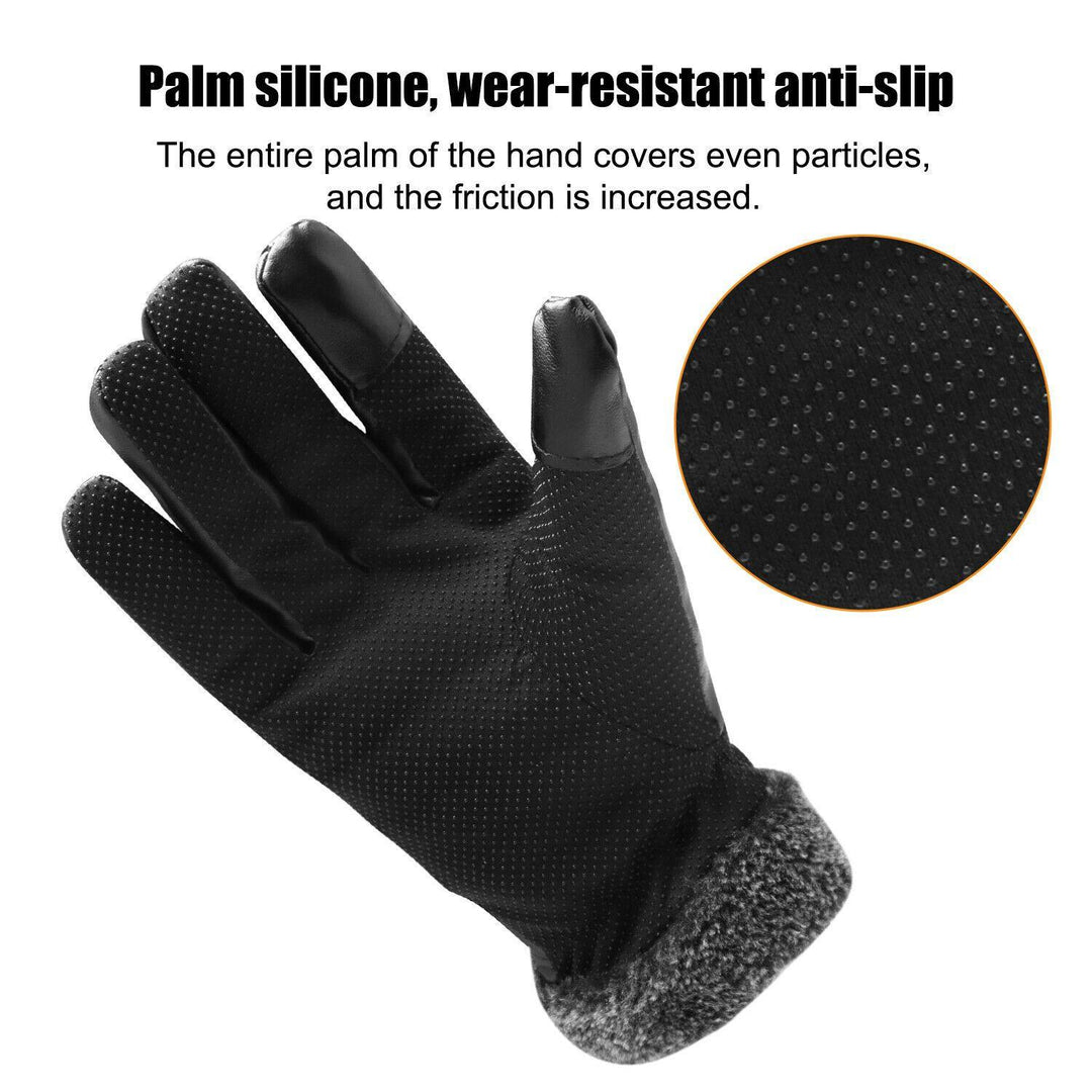 Stornfield | Gants de ski en cuir imperméables et chauds -30℃ pour l'hiver | Compatible avec les écrans tactiles
