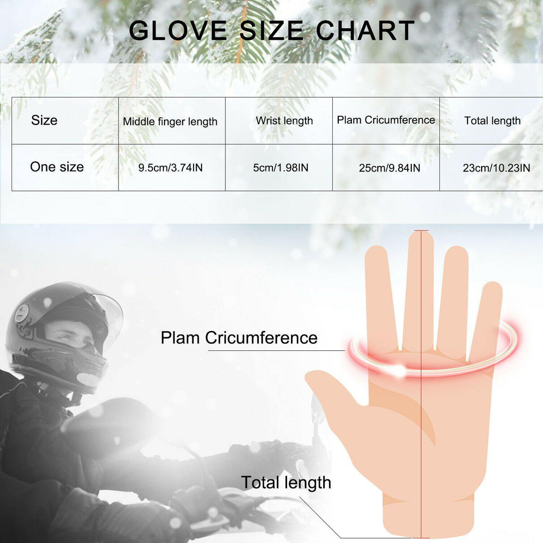 Stornfield | Gants de ski en cuir imperméables et chauds -30℃ pour l'hiver | Compatible avec les écrans tactiles