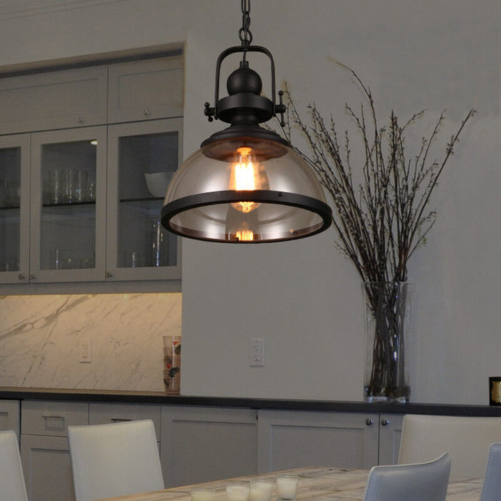 Stornfield | Industrial Retro Iron Antique Glass Chandelier for Ceiling