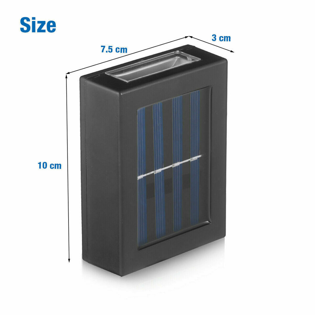 Solar Finish Fence Lighting - IP65 Weatherproof Solar LED Wall Light for Outdoor | Stornfield