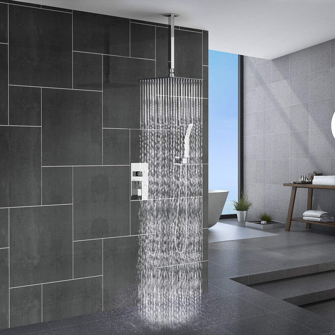 Stornfield | RainSpa Ultra-Thin Wall-Mounted Rain Shower Head | Luxurious Comfort | Modern Design