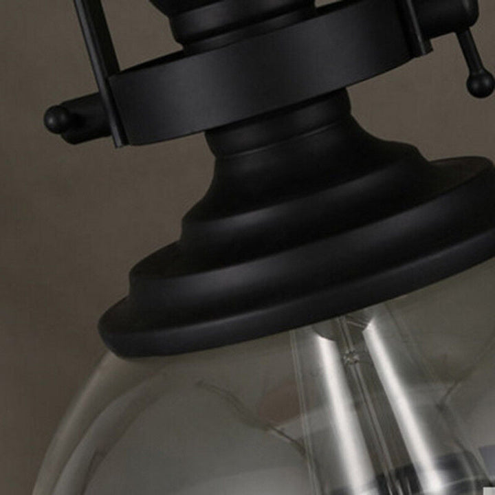 Stornfield | Industrial Retro Iron Antique Glass Chandelier for Ceiling