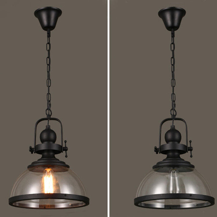 Stornfield | Industrial Retro Iron Antique Glass Chandelier for Ceiling