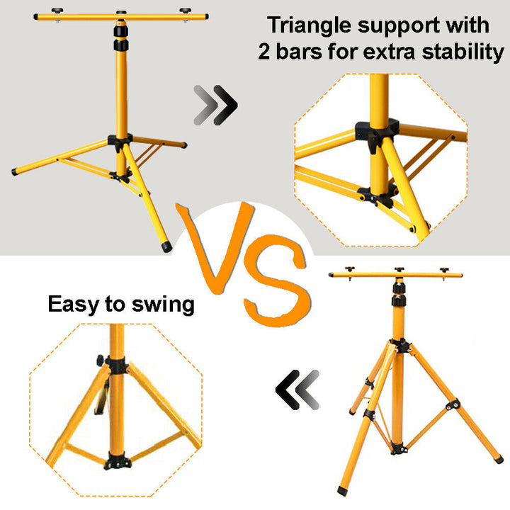 Telescope Steel Tripod for Construction Floodlight LED Floodlight Tripod | Stornfield