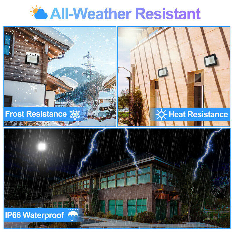 LED Floodlight with Tripod Construction Light 2X50W Cool White | Stornfield