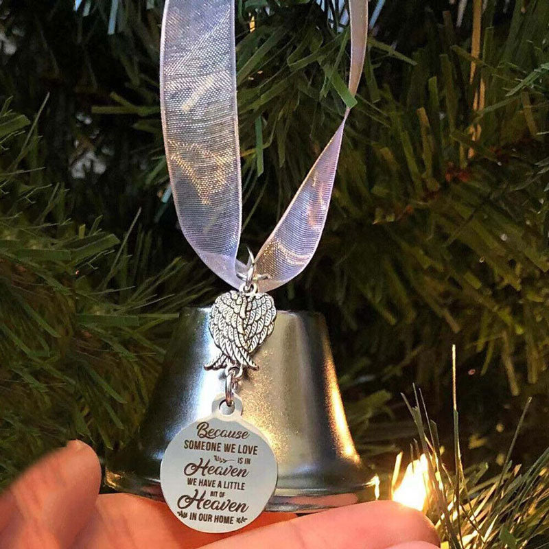 Stornfield | 🎄Christmas Ornaments in Memory of Trees Angel Wings Bell Hanging Decorations