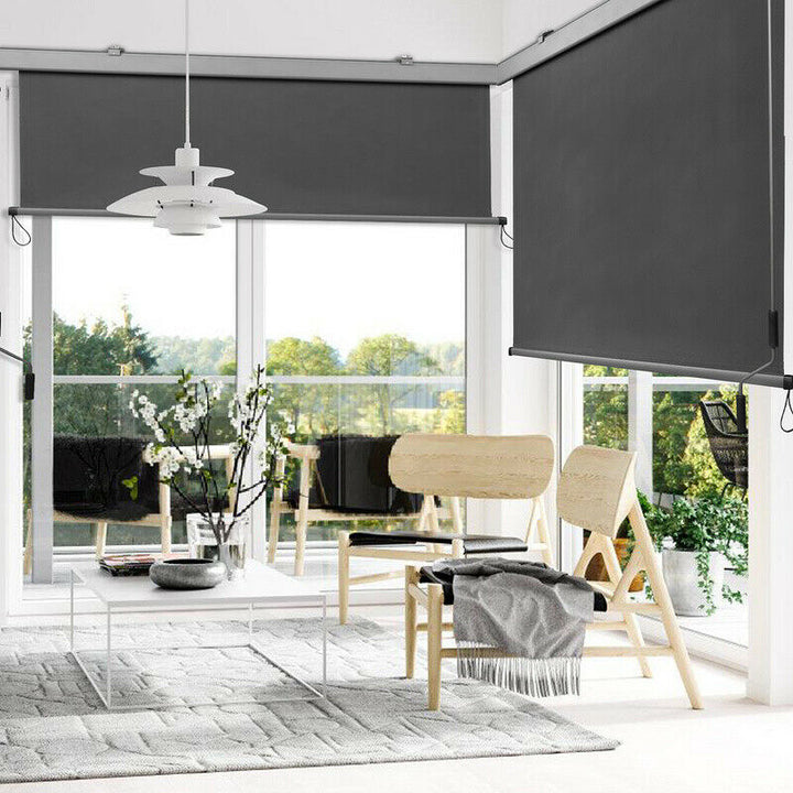 Vertical awning sun protection outdoor roller blind anthracite 2.5M*1.4M | Stornfield