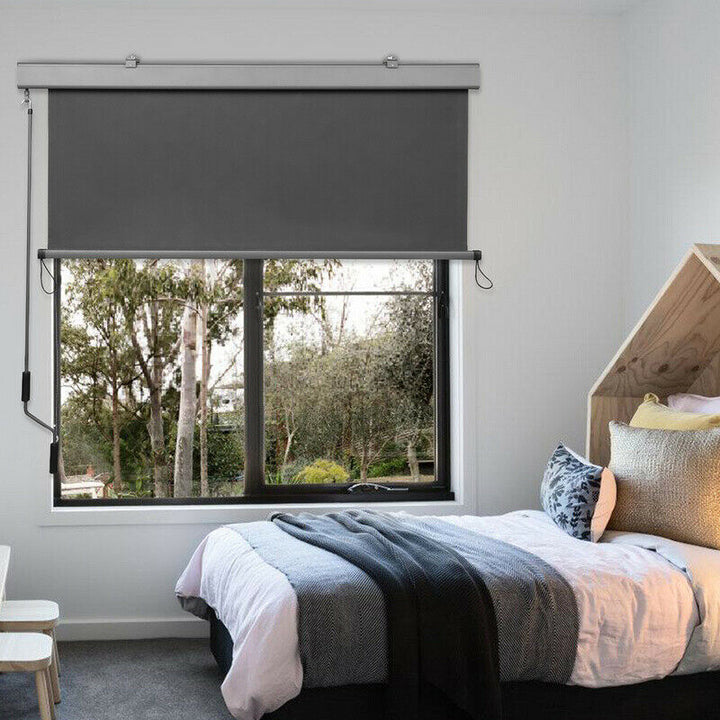 Vertical awning sun protection outdoor roller blind anthracite 2.5M*1.4M | Stornfield