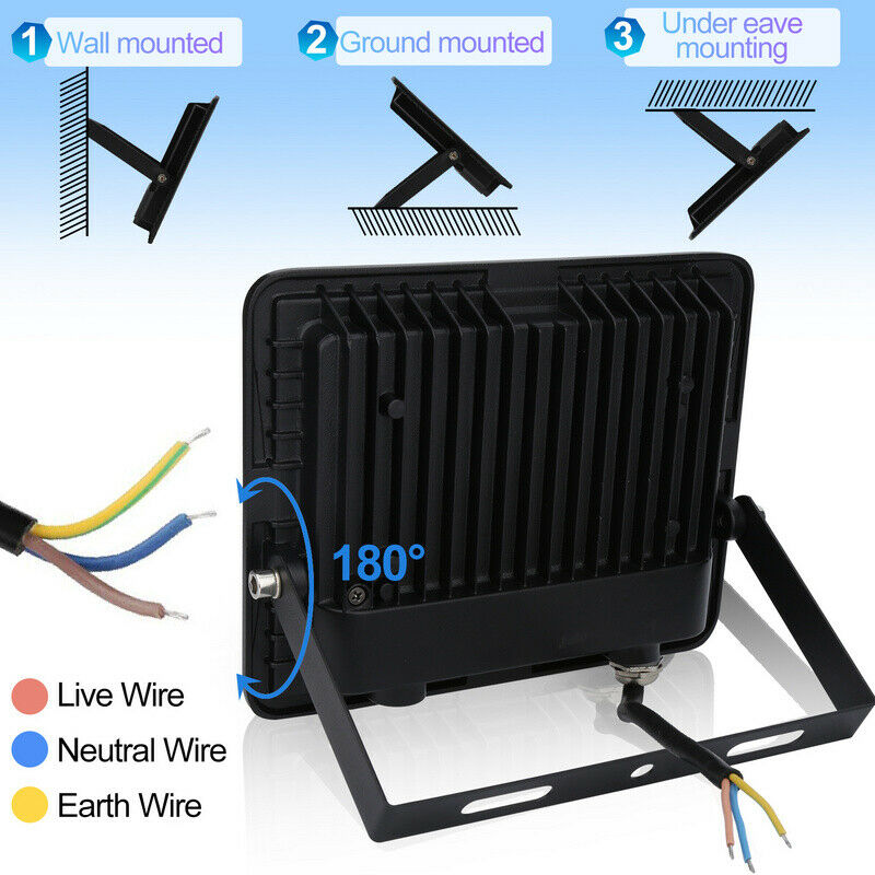 LED Floodlight with Tripod Construction Light 2X50W Cool White | Stornfield