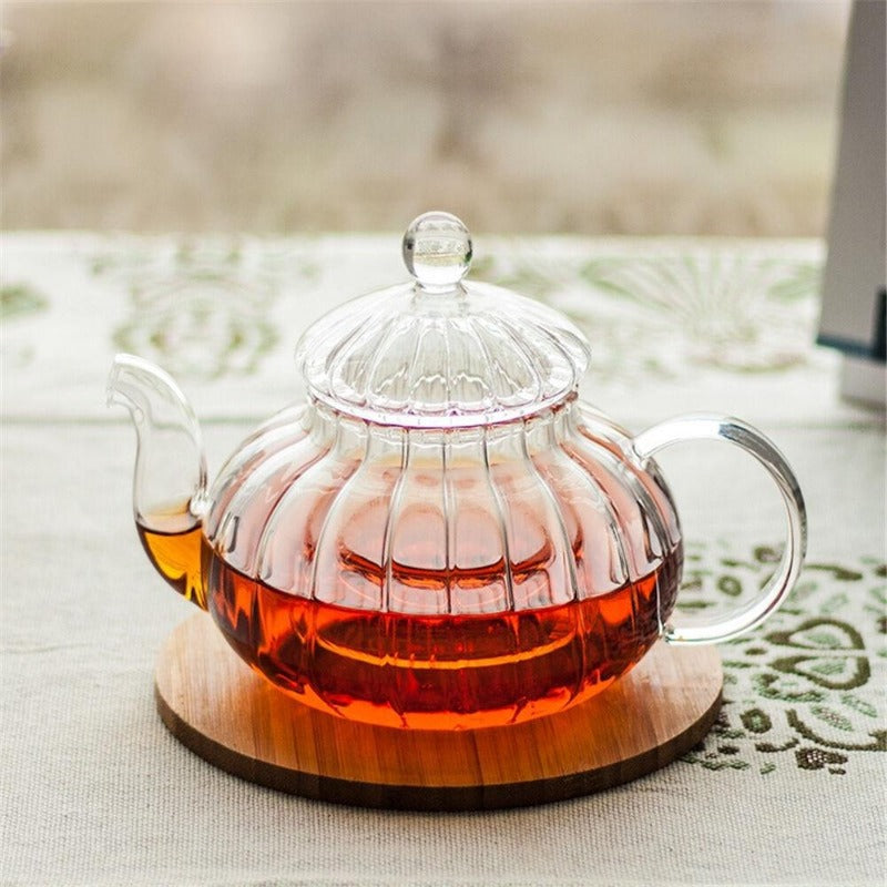 Stornfield | Ensemble de théière en verre clair cristal