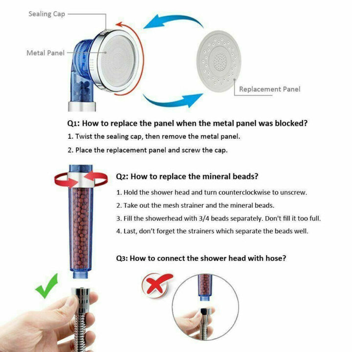 Ionic Pure Filtration Shower Head | Stornfield