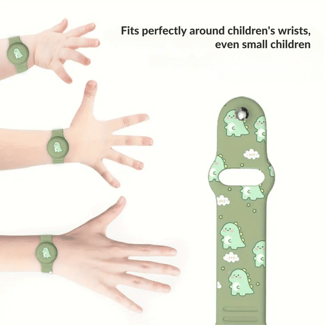 Stornfield | SAFESNUG – Kids’ Airtag Bracelet with Fun Dino Design
