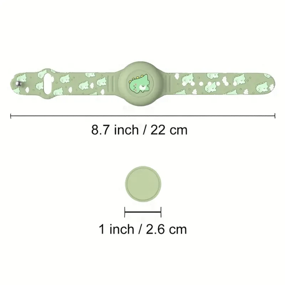 Stornfield | SAFESNUG – Kids’ Airtag Bracelet with Fun Dino Design