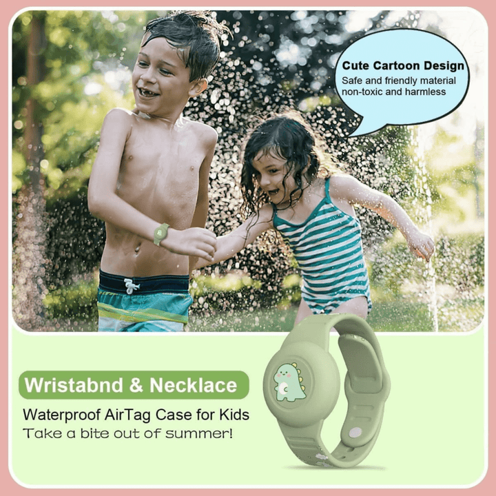 Stornfield | SAFESNUG – Kids’ Airtag Bracelet with Fun Dino Design