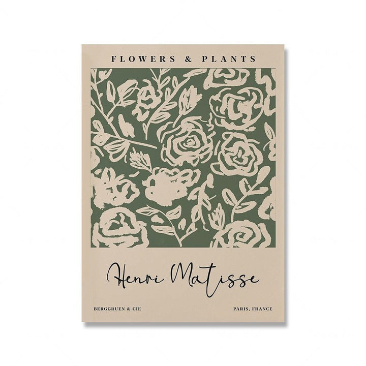 Stornfield | Sage Green Matisse Yayoi Kusama Exhibition Poster