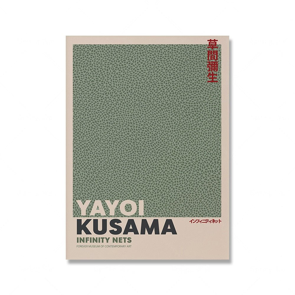 Stornfield | Sage Green Matisse Yayoi Kusama Exhibition Poster