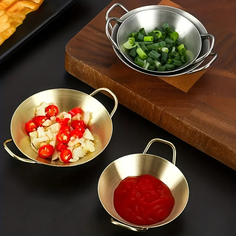 Sauce Dipping Bowl Stainless Steel Dipping Cups Round Sauce Dishes | Stornfield