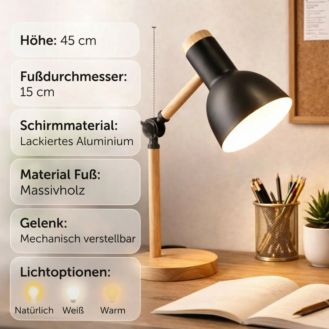 HoutLicht Desk Lamp for Desk | Stornfield