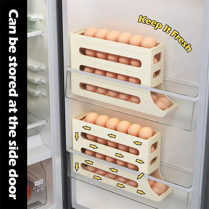 Scrolling Egg Rack Holder Space Saving Egg Storage Case | Stornfield