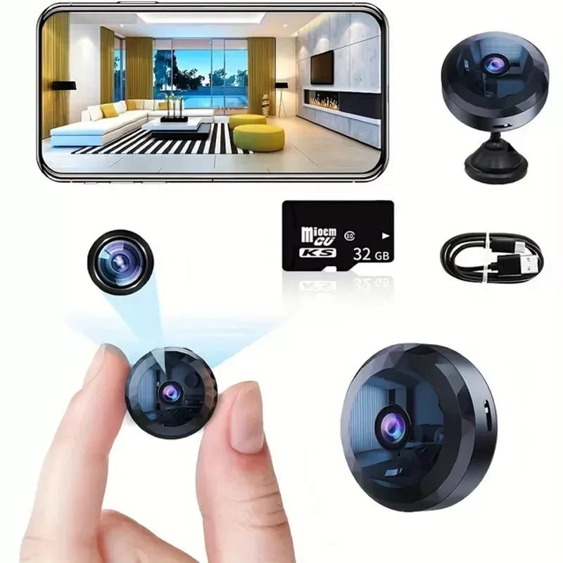 Stornfield | OPTIGUARD – Magnetic Mini WiFi Camera 1080P HD with Night Vision & Motion Detection