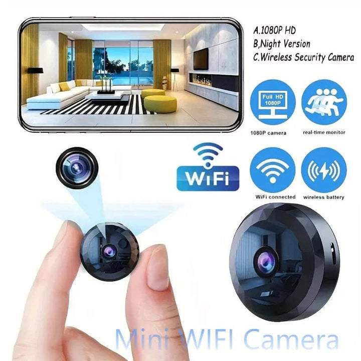 Stornfield | OPTIGUARD – Magnetic Mini WiFi Camera 1080P HD with Night Vision & Motion Detection