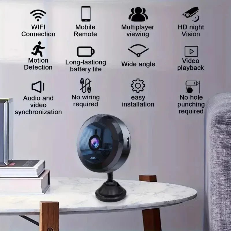 Stornfield | OPTIGUARD – Magnetic Mini WiFi Camera 1080P HD with Night Vision & Motion Detection