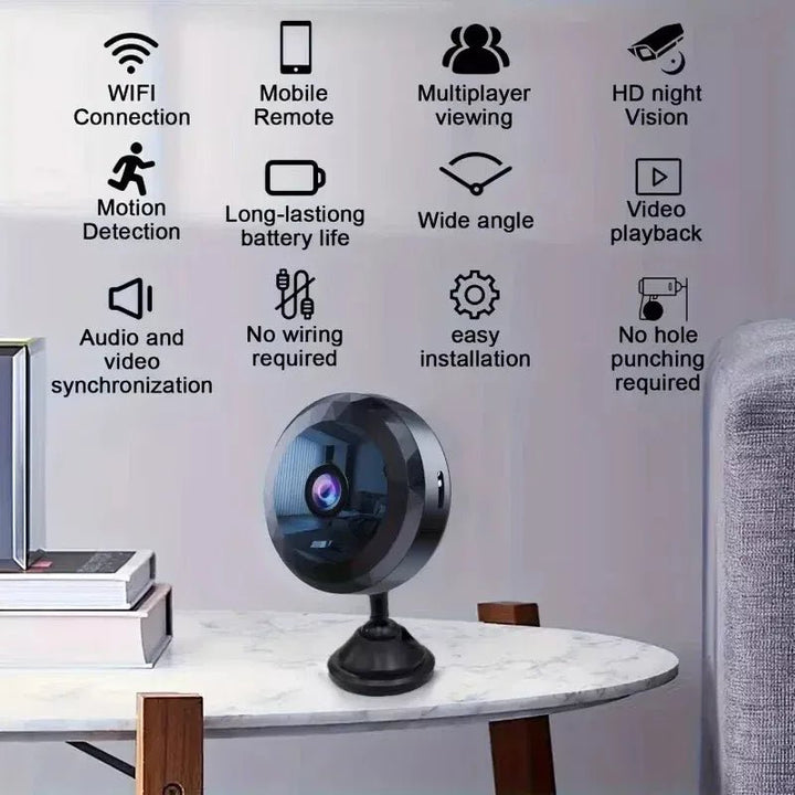 Stornfield | OPTIGUARD – Magnetic Mini WiFi Camera 1080P HD with Night Vision & Motion Detection