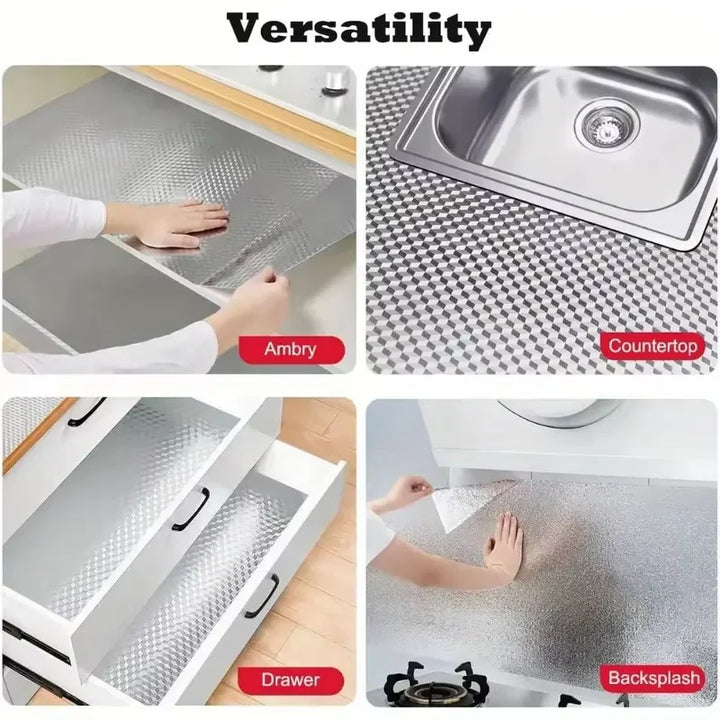 Self-Adhesive Aluminum Kitchen Sticker Waterproof Oil-Proof Wallpaper | Stornfield