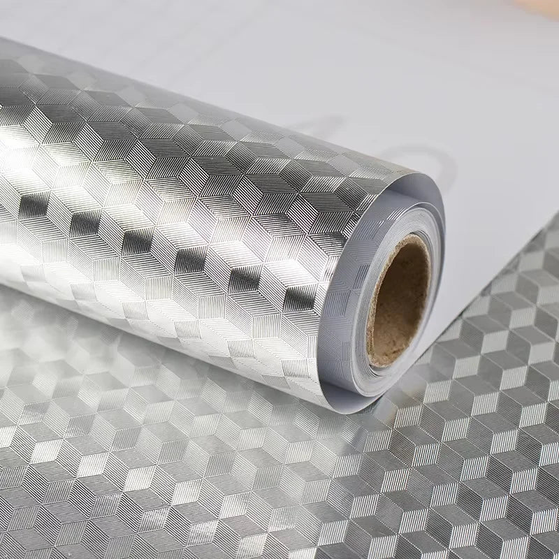 Self-Adhesive Aluminum Kitchen Sticker Waterproof Oil-Proof Wallpaper | Stornfield