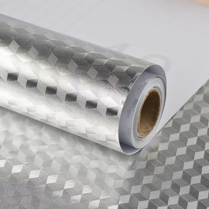 Self-Adhesive Aluminum Kitchen Sticker Waterproof Oil-Proof Wallpaper | Stornfield